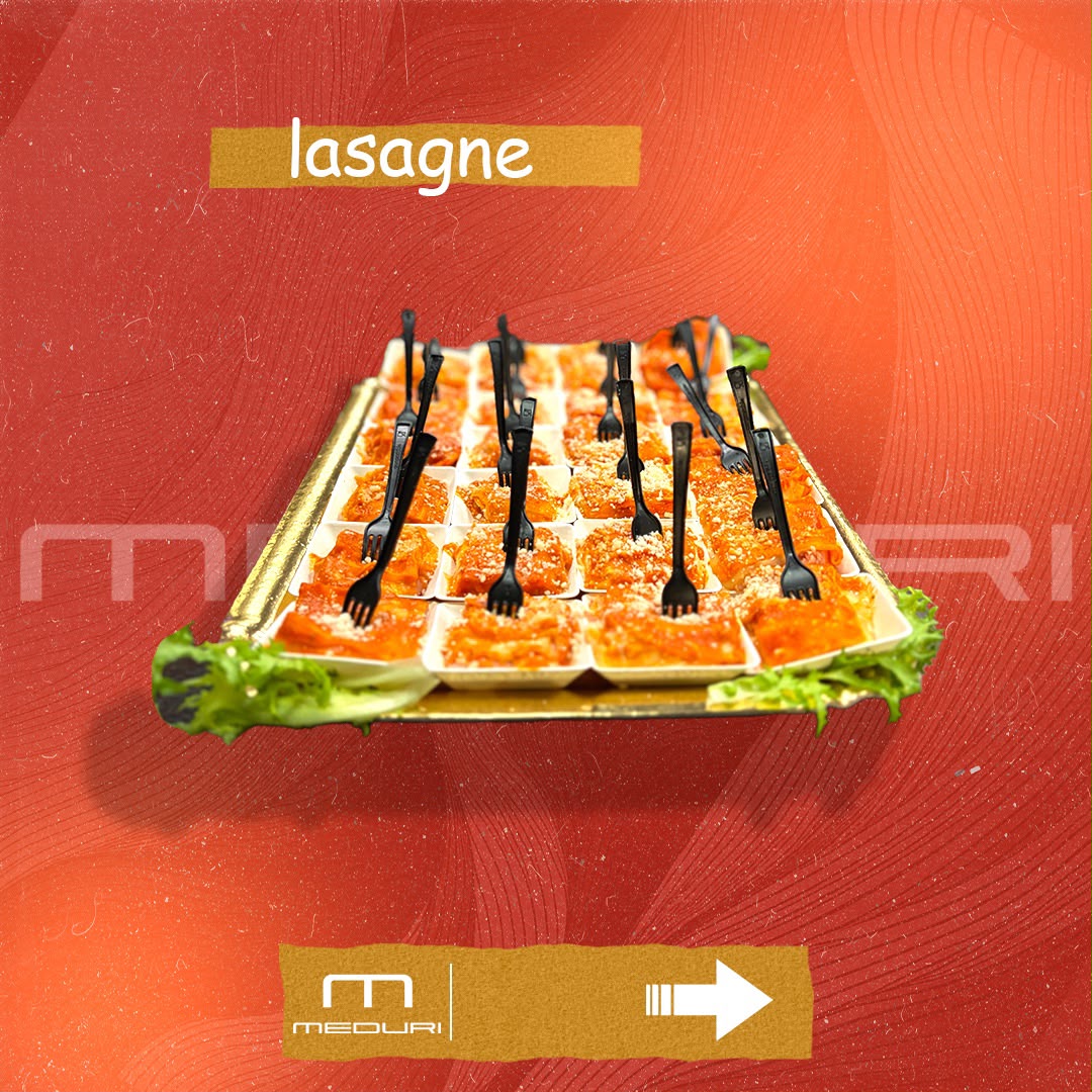 Lasagne in monoporzione per eventi